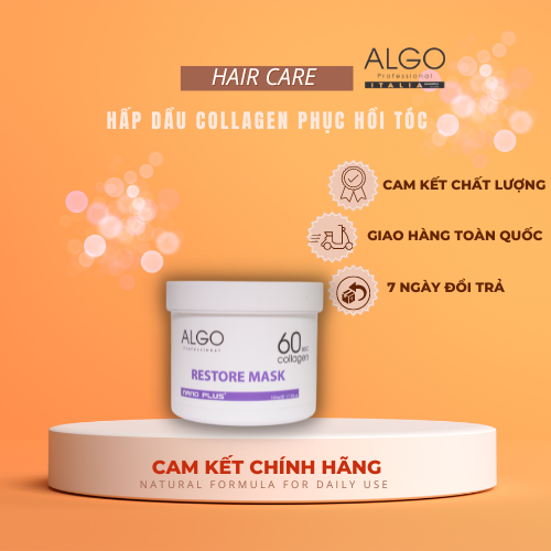 Hấp dầu dưỡng tóc collagen siêu mượt algo