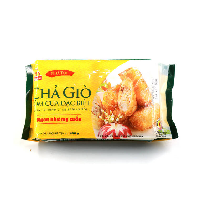 - Chả giò tôm cua đặc biệt Vissan - Loại 400g