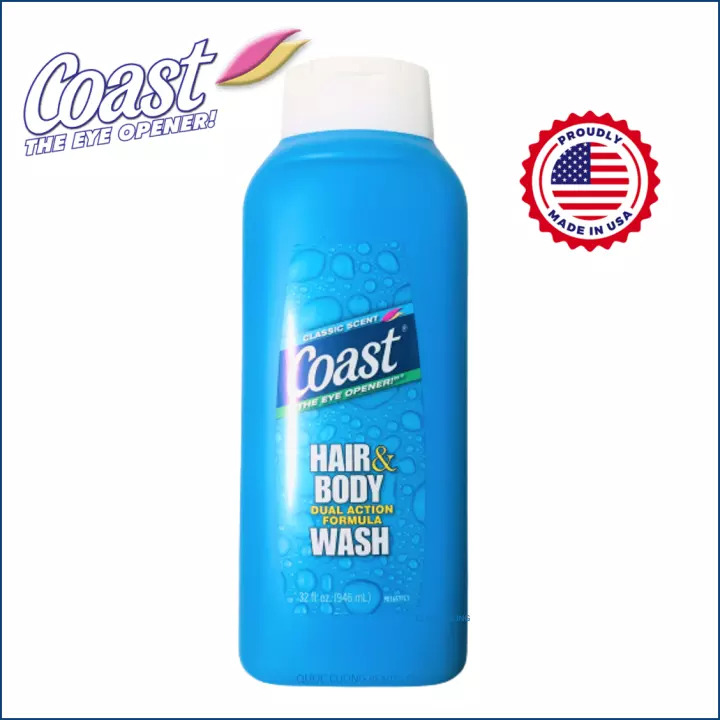 Sữa tắm và gội coast 2in1 hair & body wash classic scent 946ml - mỹ - hakii