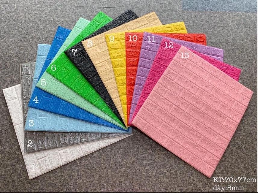 Xốp dán tường giả gạch 3d 77cm x70cm, cam kết hàng đúng mô tả, chất lượng đảm bảo an toàn đến sức khỏe người sử dụng