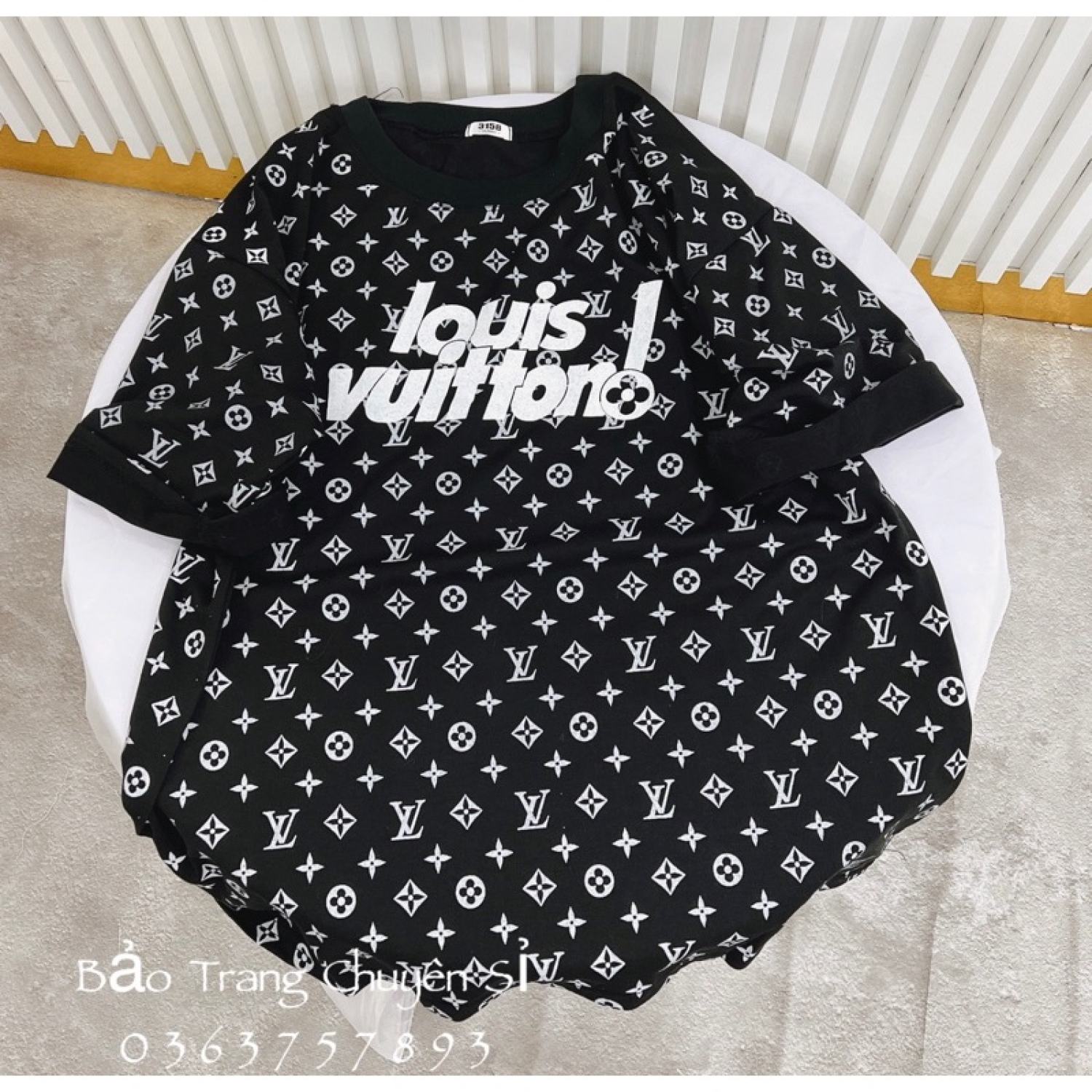 Áo Thun Tay Lỡ L.V Eo Vì Hot Trend Form Rộng Cổ Tròn Phong Cách Cá Tính Năng Động-Áo Phông Nam Nữ Unisex Freesize Tay Lỡ