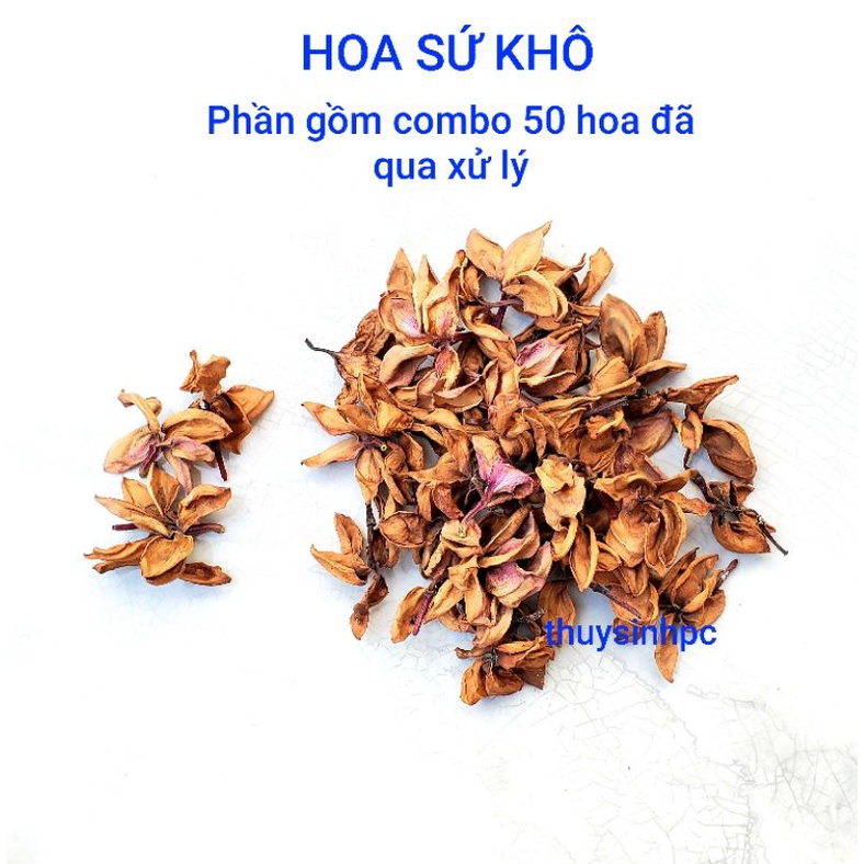Hoa sứ khô trang trí handmade