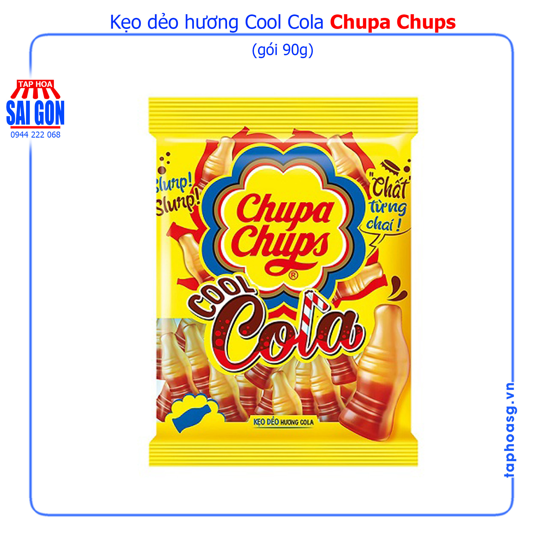 Kẹo dẻo hương trái cây tổng hợp Chupa Chups Panda Bears, Cool Cola gói 90g