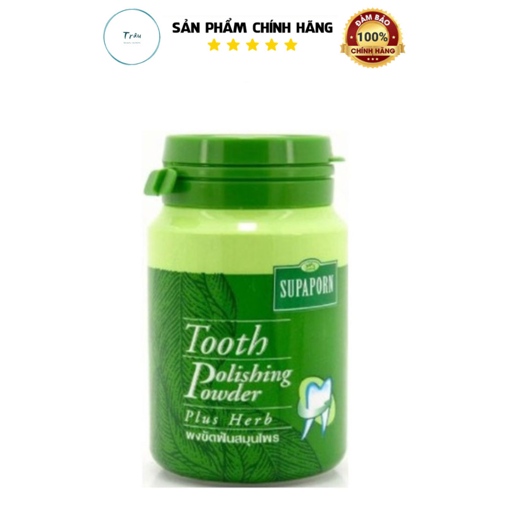 Kem Đánh Răng Làm Trắng Răng Thái Lan Supaporn Tooth Polishing Powder Plus Herbs 90g