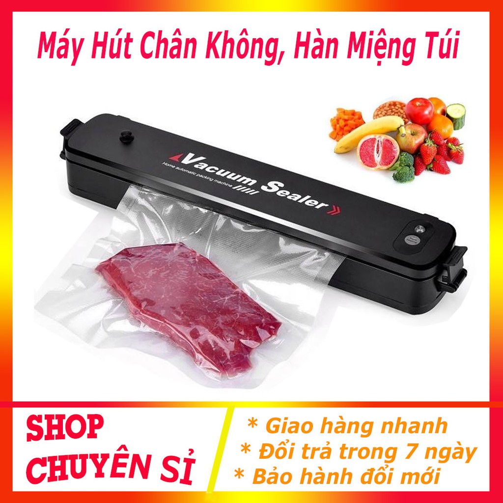 [ NEW] Máy hút chân không thực phẩm kiêm hàn miệng túi Vacuum Sealer thế hệ mới 2021- dòng máy hút chân không gia đình chuyên dụng, máy hút chân không mini, ép chân không bảo quản thực phẩm tốt - Tặng 10 túi cao cấp