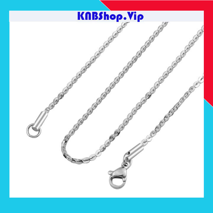 DÂY CHUYỀN NỮ INOX KIỂU CHỮ CONG KHÍT 2MM - độc đáo, cá tính - đẹp, không đen, không gỉ