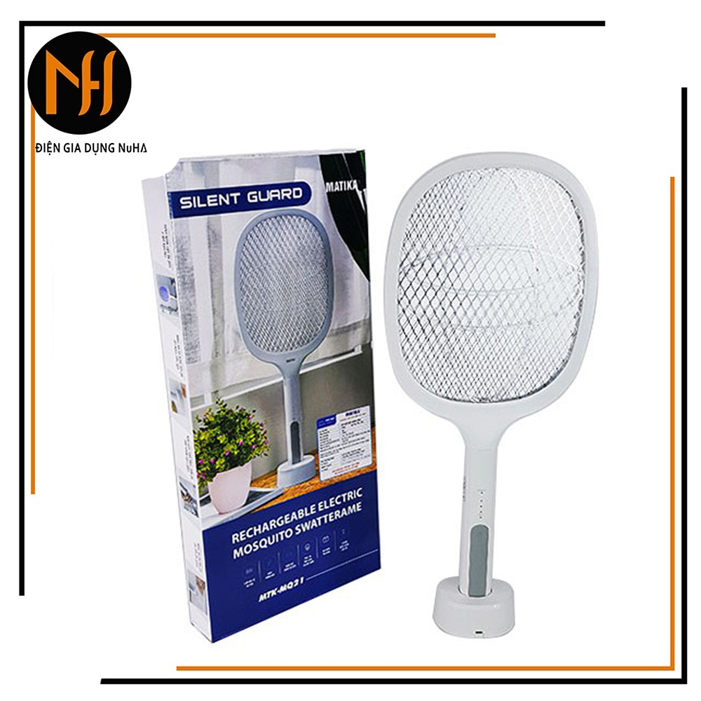 [HCM]Vợt muỗi điện Matika MTK-MQ21 tính năng bắt muỗi hiện đại 2 in1 tự bắt muỗi bảo hành 12 tháng