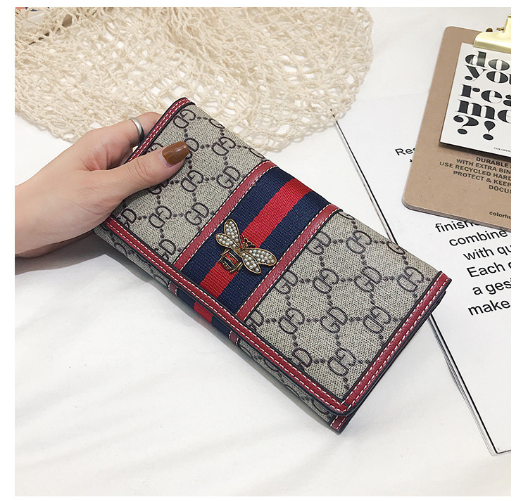 Ví nữ cầm tay hình ong gắn đá sang trọng K185