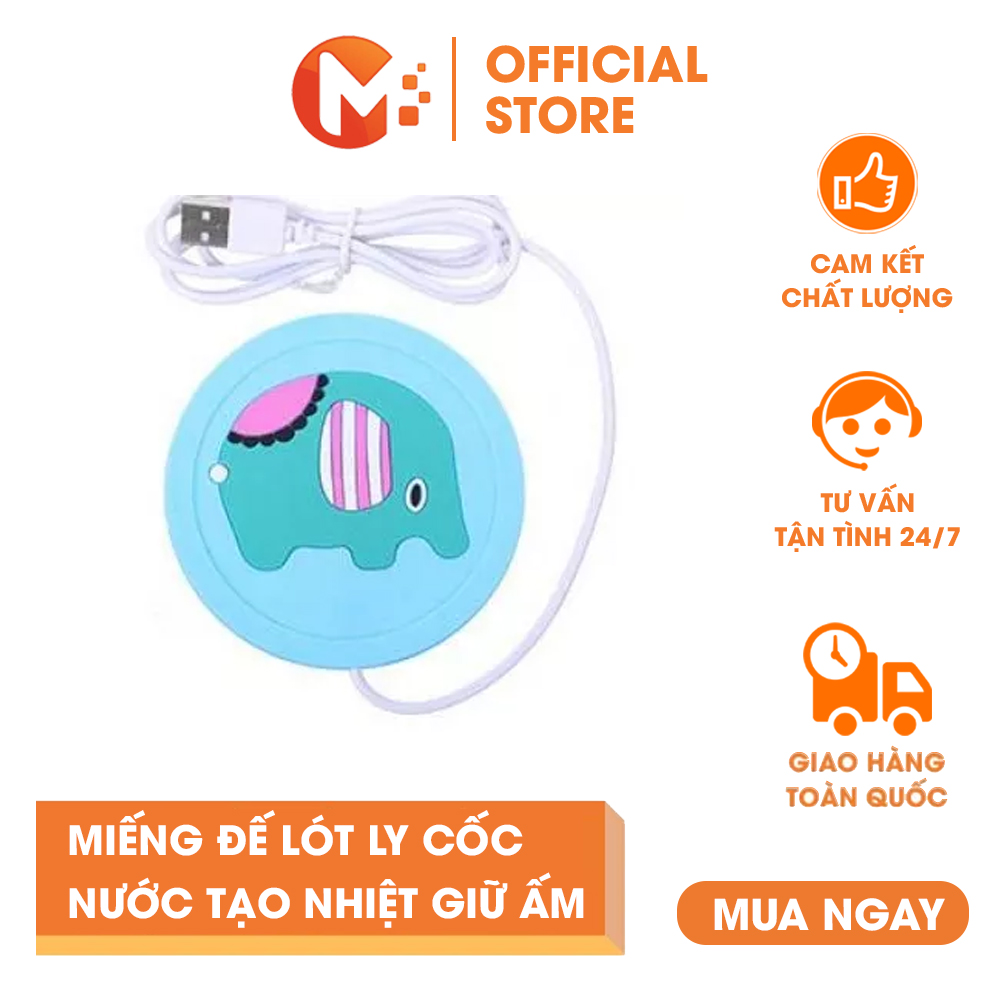 Miếng Đế Lót Ly Cốc Nước Tạo Nhiệt Giữ Ấm Silicon Chống Trượt Làm Nóng Nhanh miếng lót ly silicon lót cốc thấm nước miếng lót ly chống thấm đế lót ly hình thú dễ thương - Mikatek
