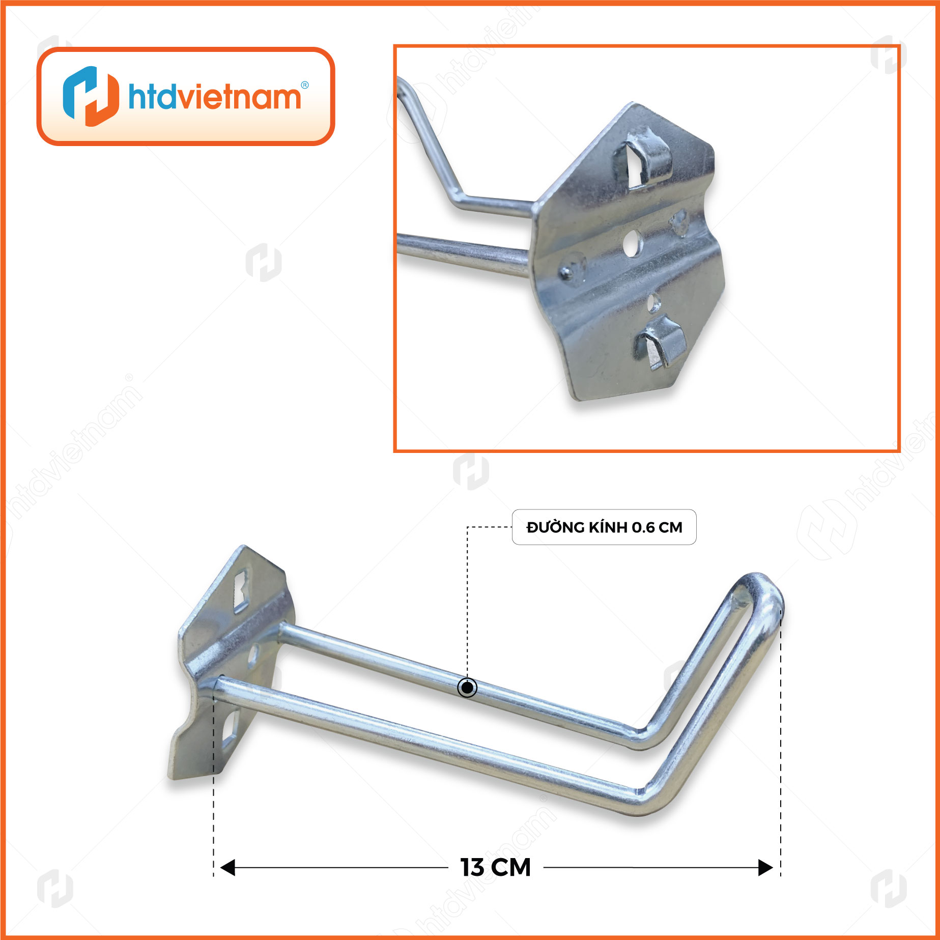 H9- móc treo dây điện, dây nhựa, băng keo, móc treo dụng cụ sửa chữa