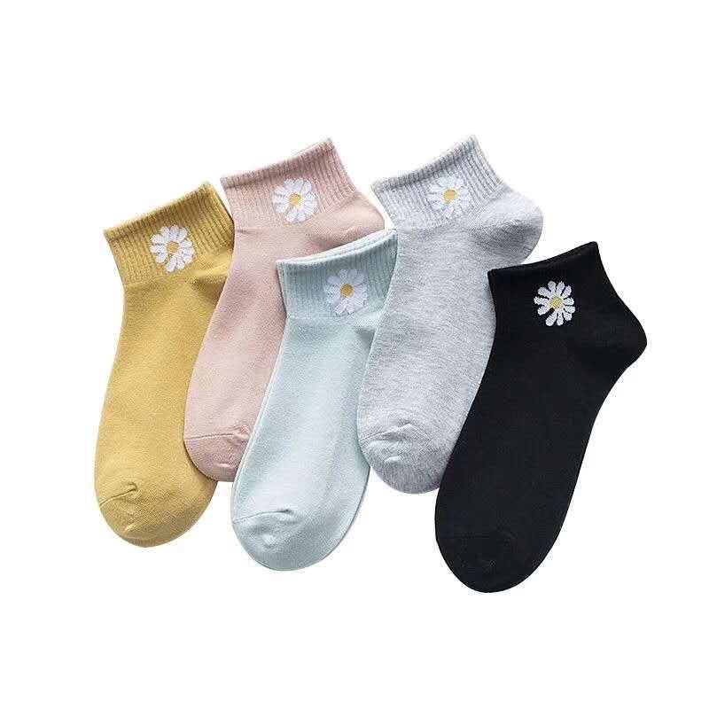 Sét 10 đôi tất hoa cúc họa mi