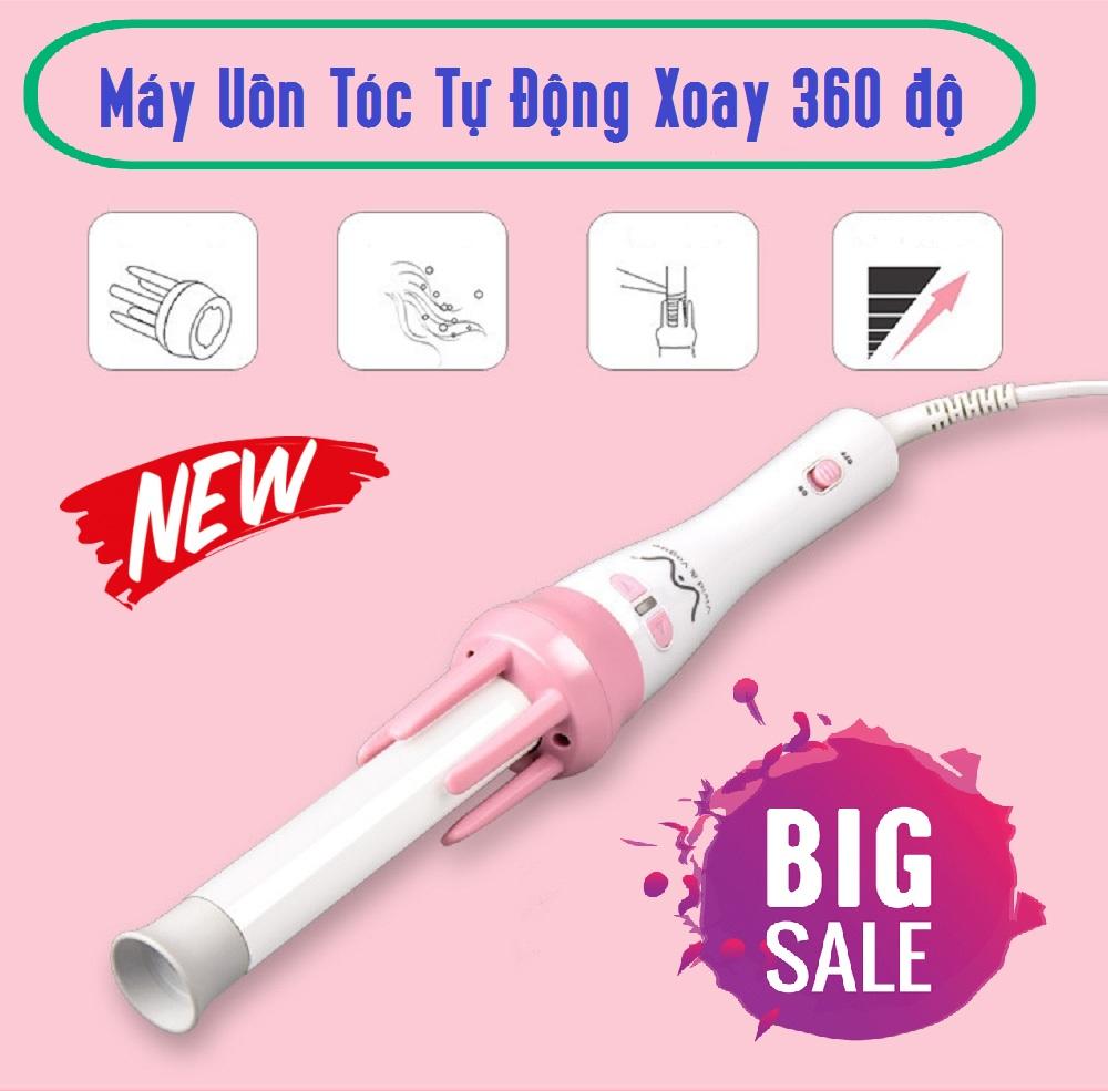 Máy Làm Tóc Hotgirl, Máy Duỗi Tóc Tết 2020, Máy Uốn Tóc Tự Động Xoay 360 Độ Dễ Sử Dụng Uốn Nhanh Đẹp Tóc Giữ Nếp Lâu, Công Nghệ Hiện Đại Bảo Vệ Tóc Chống Xơ.