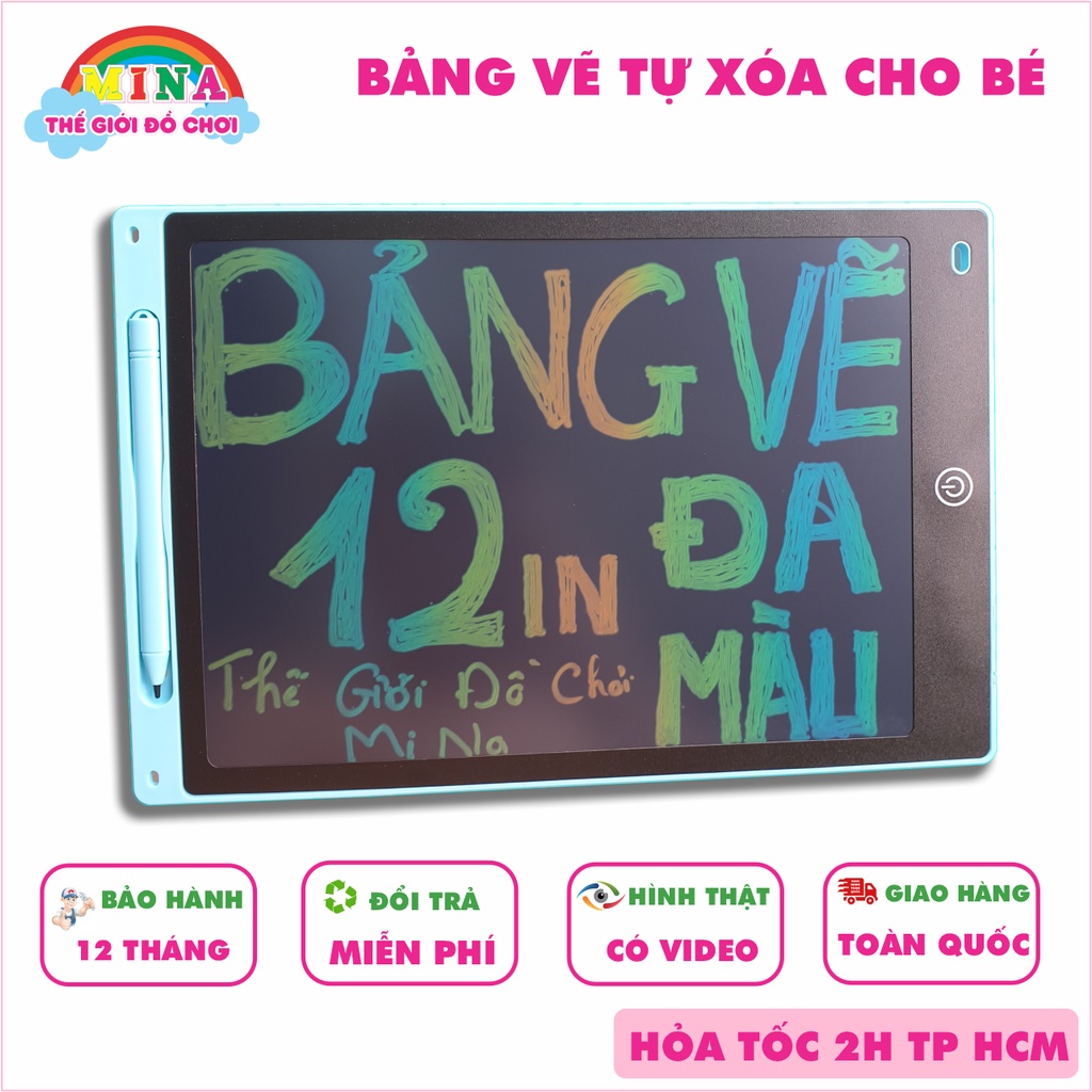 Bảng vẽ điện tử tự xóa thông minh, bảng tập viết cho bé hàng cao cấp bảo hành 12 tháng