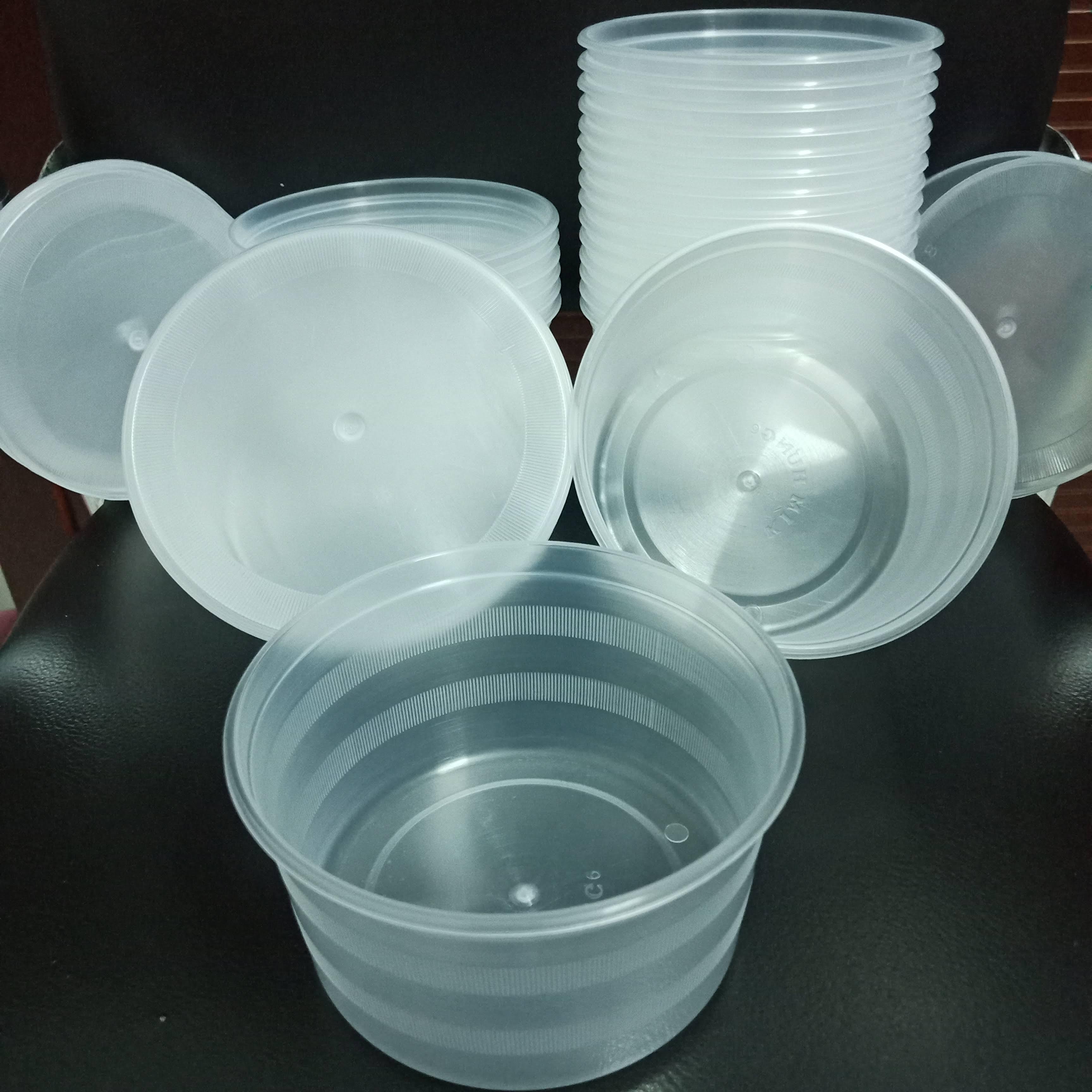 [HCM]Combo 100 thố đựng phở bằng nhựa Lốc 100 cái thố đựng thực phẩm có nắp đậy Hộp đựng thức ăn bằng nhựa