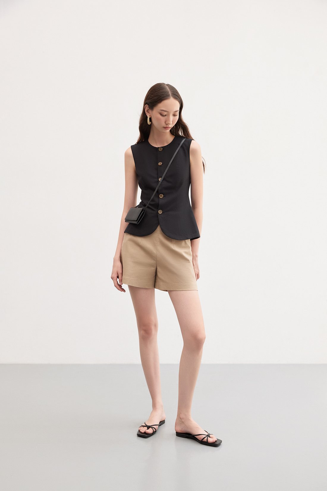 Nosbyn - quần short linen - n403-p002