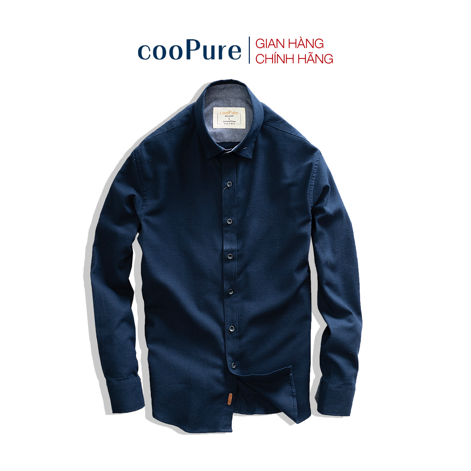 Áo sơ mi dạ coopure, áo sơ mi dạ trơn 100% cotton no.2292