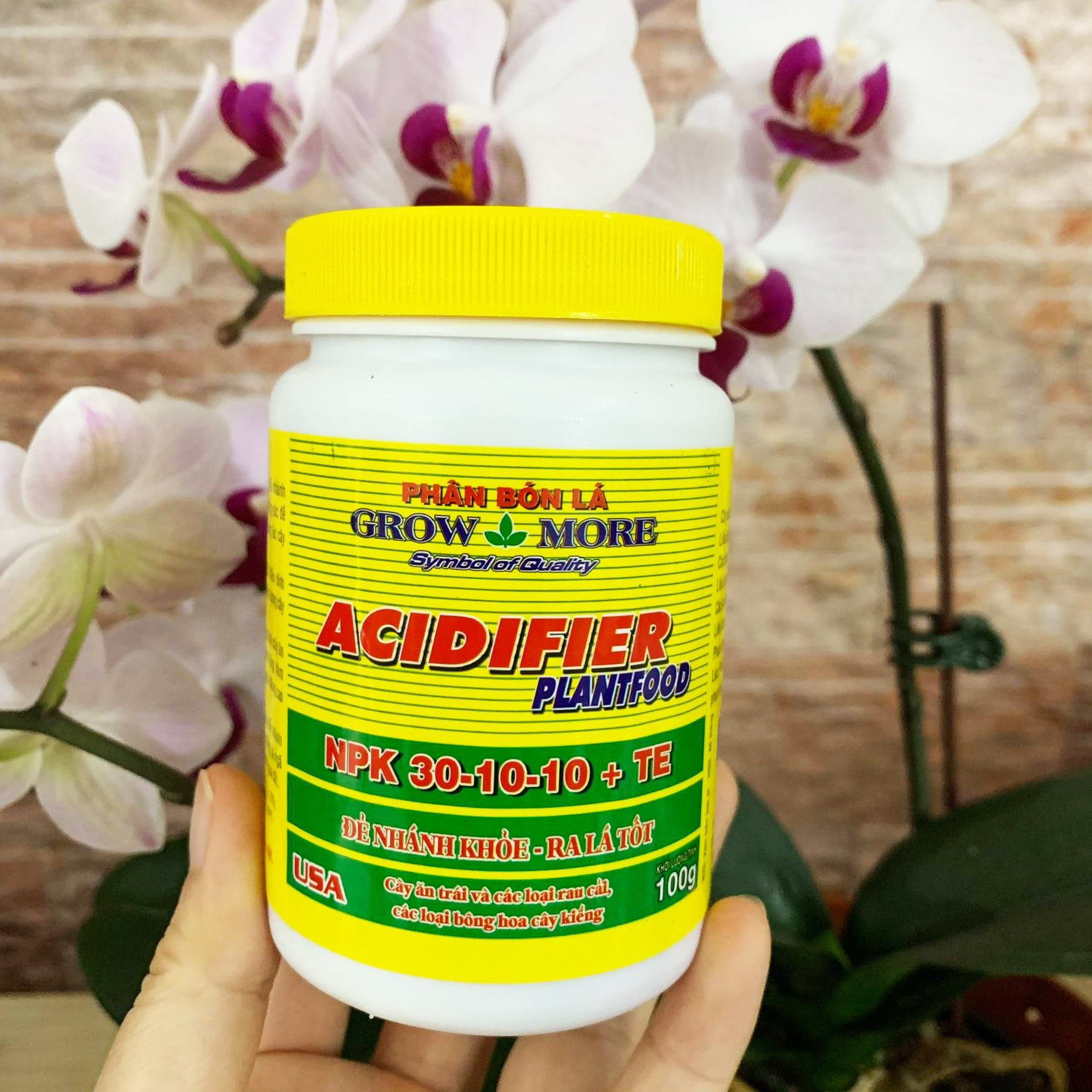 Phân bón lá 6-30-30+te kích hoa dưỡng hoa của growmore hoa kỳ-hộp 100gram