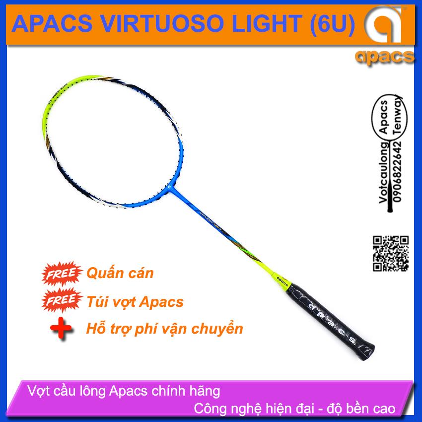 Vợt cầu lông Apacs Virtuoso Light - 6U | Nhẹ tựa lông hồng 76gr