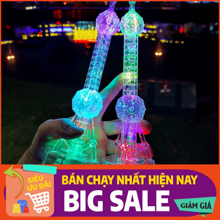Tháp trang trí phát sáng, tháp quảng châu, tháp Oriental Pearl mô hình tuyệt đẹp, Trang Trí Decor
