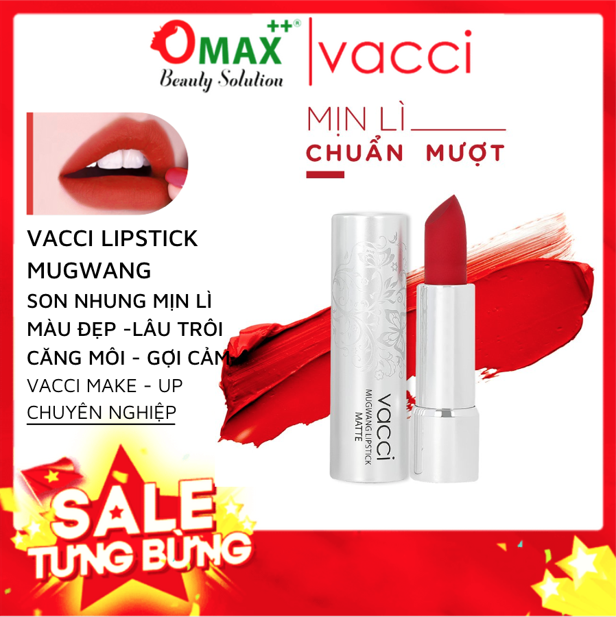 Son lì VACCI - nhung cao cấp lâu trôi Vacci Mugwang Matte Lipstick - Tô cả bầu trời