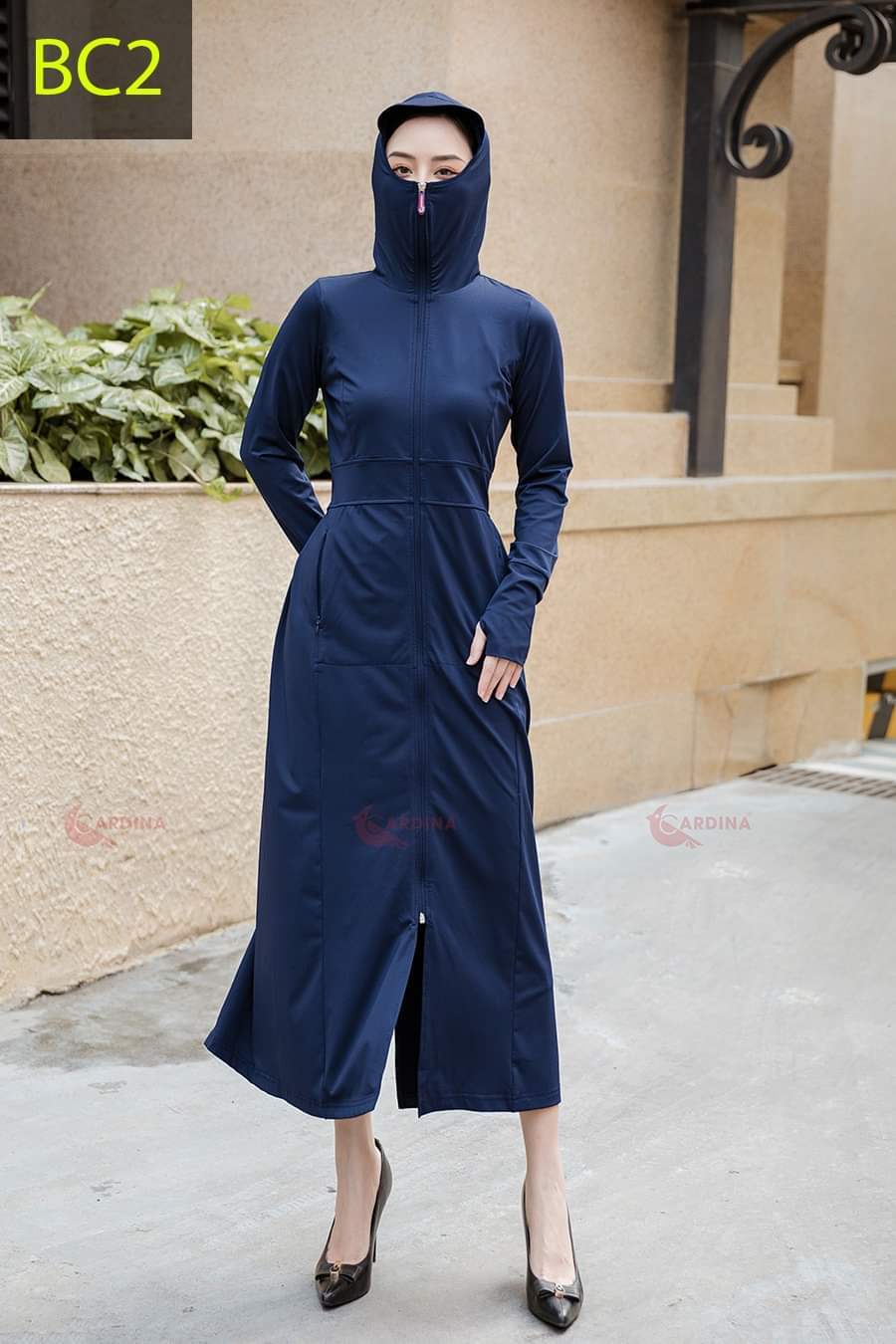 Áo Chống Nắng Trùm Toàn Thân Nữ,Chống tia UV, Chất Dày Cực Đẹp Thoáng Mát Thấm Mồ Hôi ,có túi bên ngoài