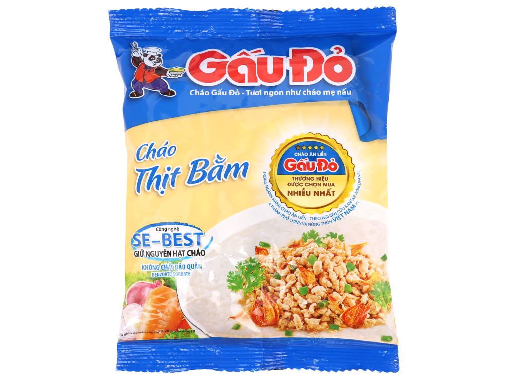 Cháo gấu đỏ thịt bằm 50g
