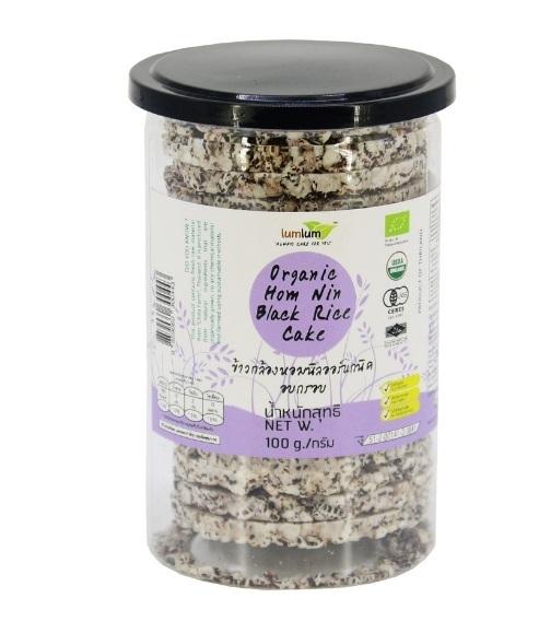Bánh gạo lứt đen Homnin hữu cơ LumLum 100g