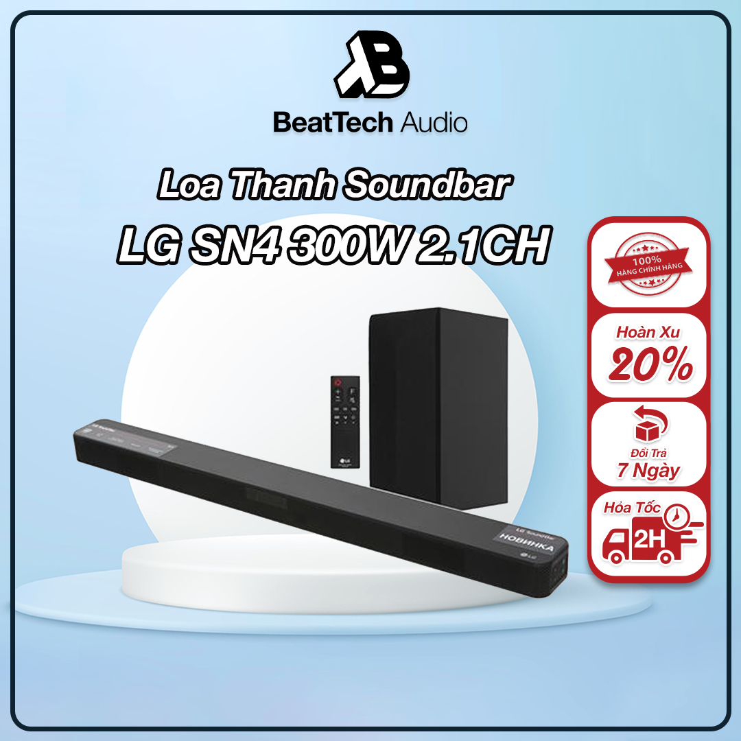 Loa soundbar bluetooth SN4 LG 300W Chính hãng 100% Bảo Hành 12 Tháng Trên Toàn Quốc