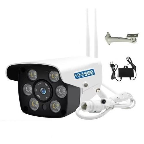 Camera ip wifi trong nhà ngoài trời yoosee gw-216s 2 râu fullhd 1080p 4 led trợ sáng đàm thoại 2 chiều trắng
