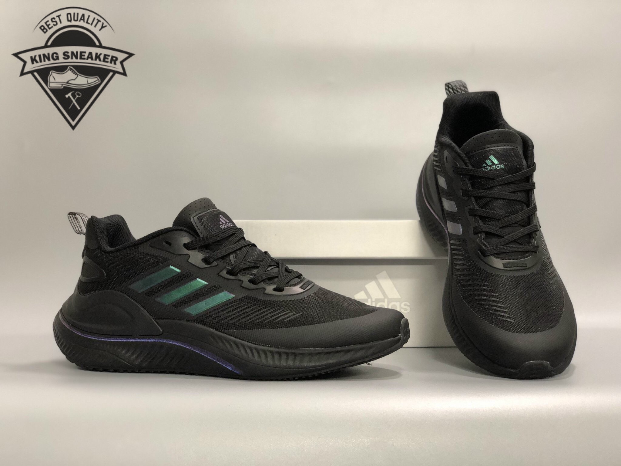 Giày Thể Thao Nam AlphaMagma bản ĐEN TÍM - Sneaker 2024 - giày thể thao chuyên chạy bộ tập thể thao - đi chơi - đi làm