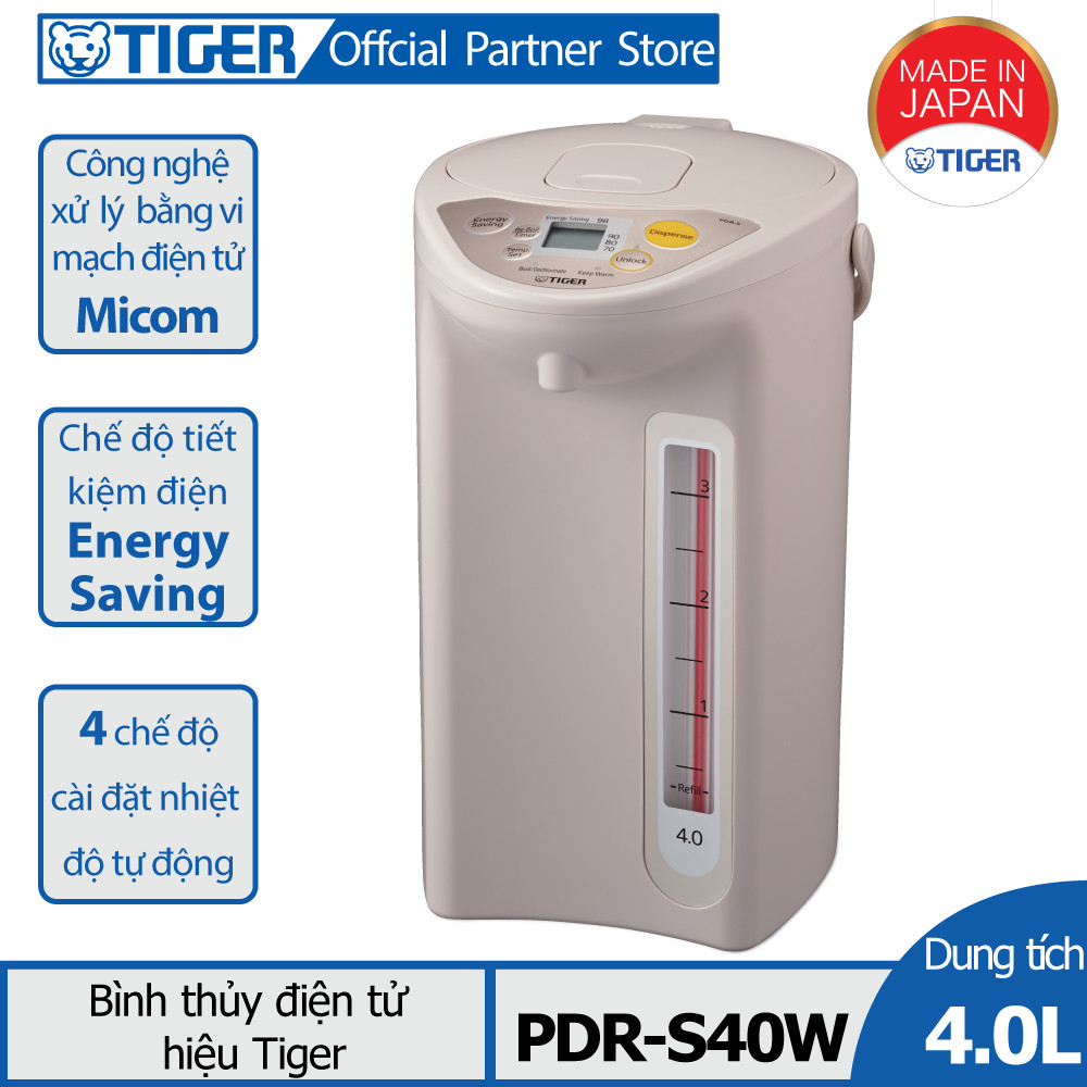 Bình thủy điện tử tiger pdr-s40w