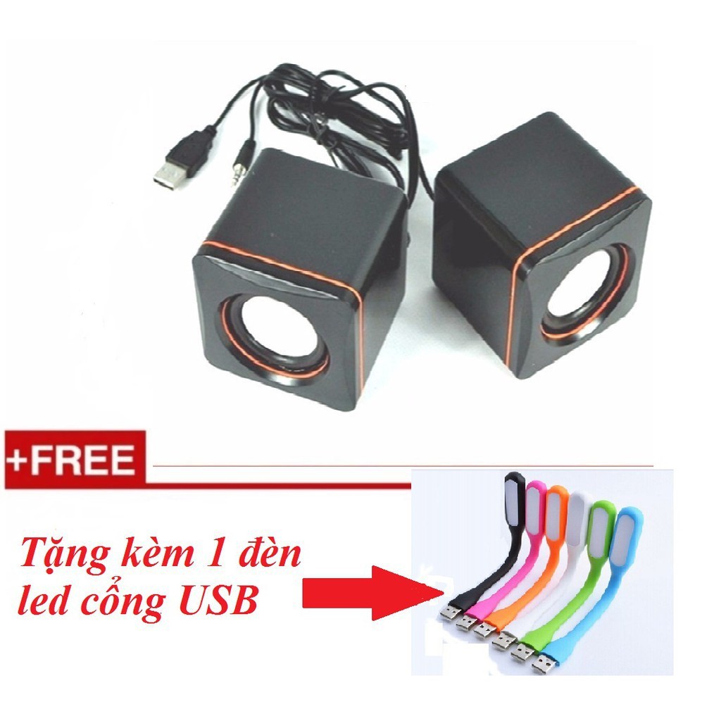 Loa Vi Tính 101C Mini Tặng Kèm 1 Đèn Led Usb