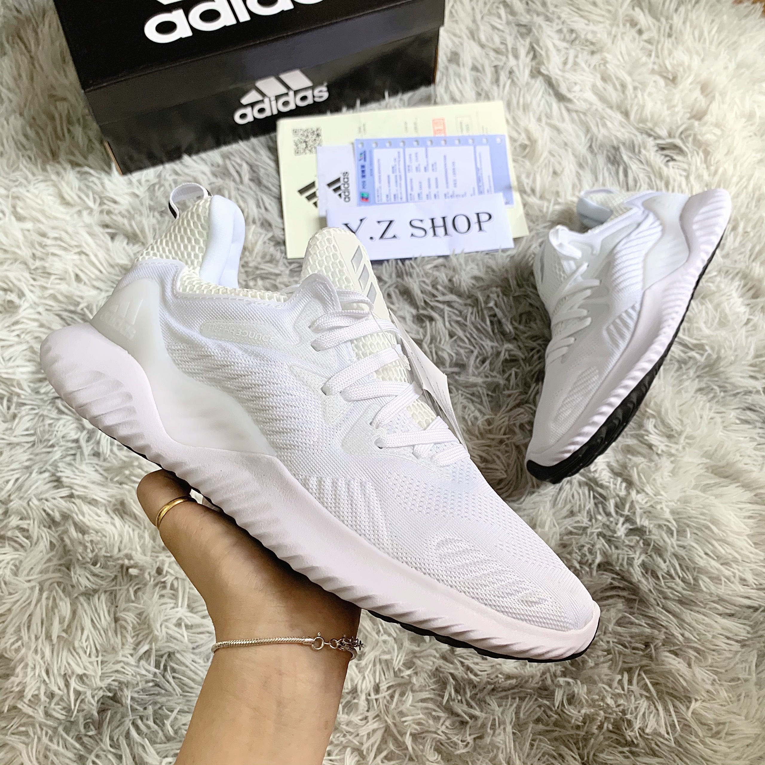Giày sneaker 🌿fullbox🌿 giày thể thao alpha trắng full nam nữ cao cấp