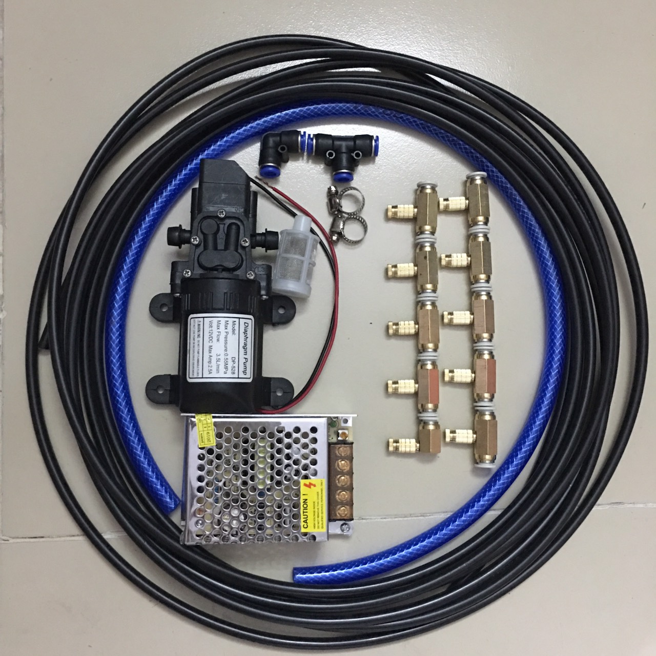 Bộ máy bơm phun sương 10 bec loại tốt