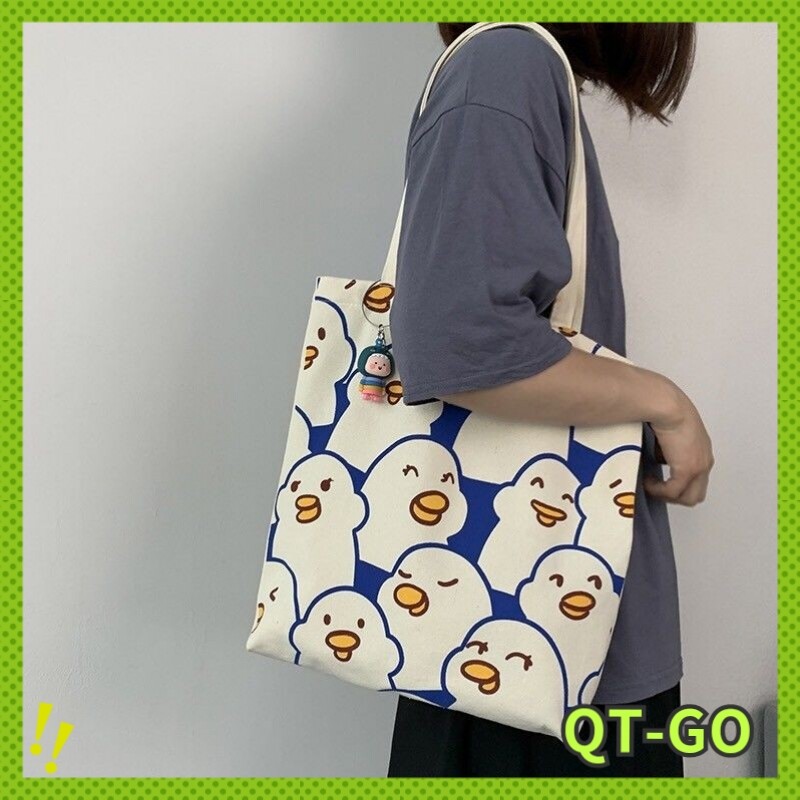 Túi tote vải cá tính mới túi đeo vai nữ túi tote túi messenger túi nữ sinh viên