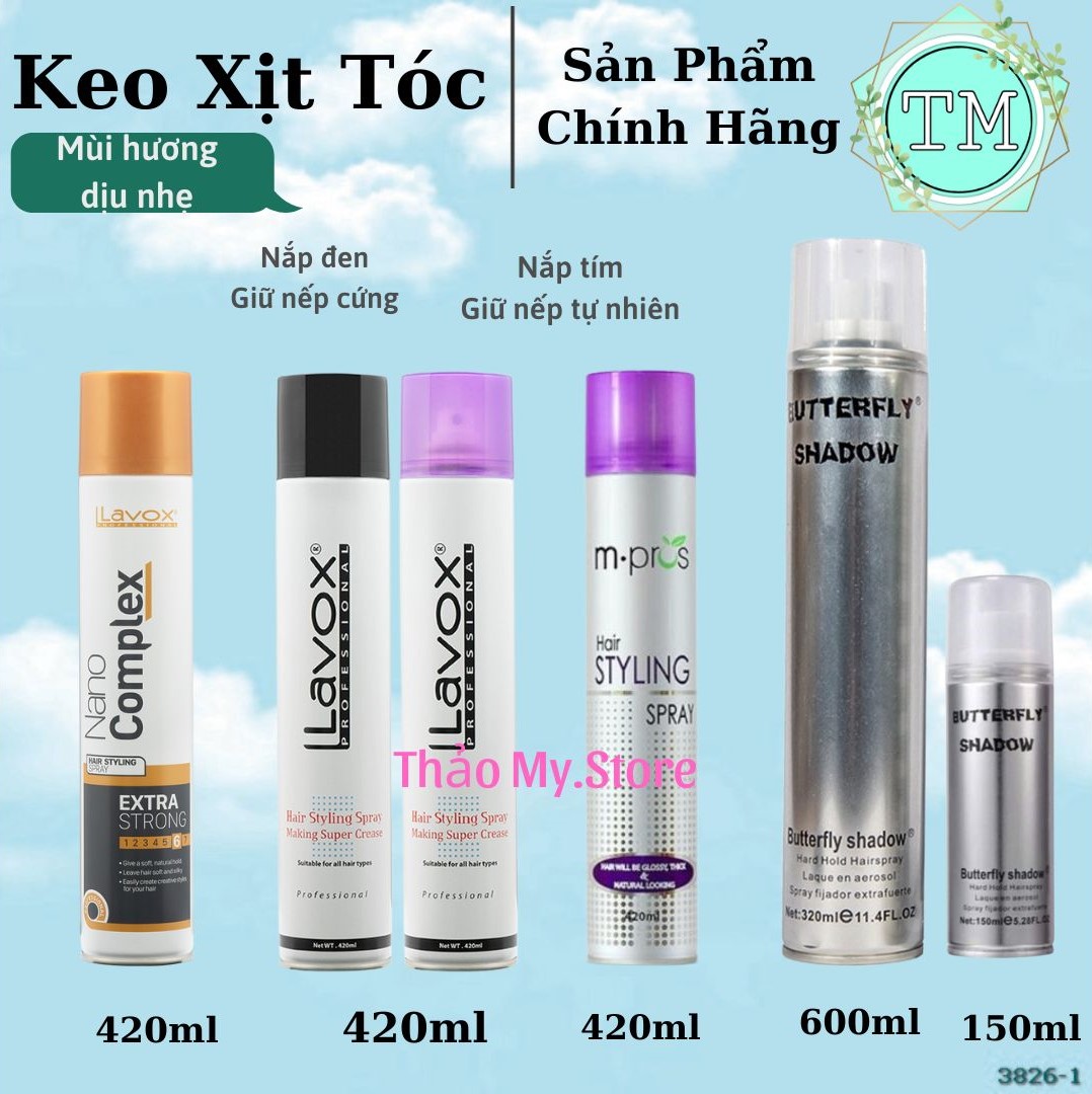 keo xịt tóc Lavox 420ml nắp đen keo cứng  Shopee Việt Nam