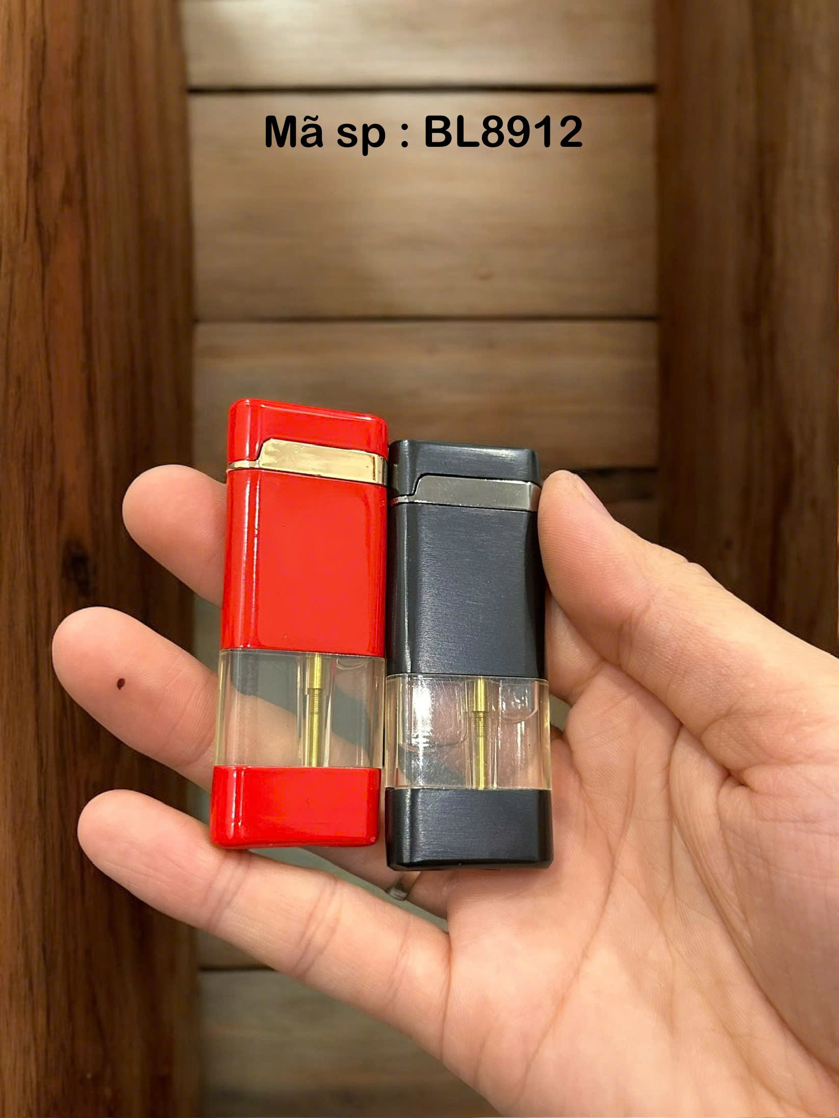 Bật Lửa Khò mỏng, Quẹt khò gas mã BL8912, chất liệu vỏ thép, mẫu mỏng kiểu dáng đẹp, tia lửa xanh, c