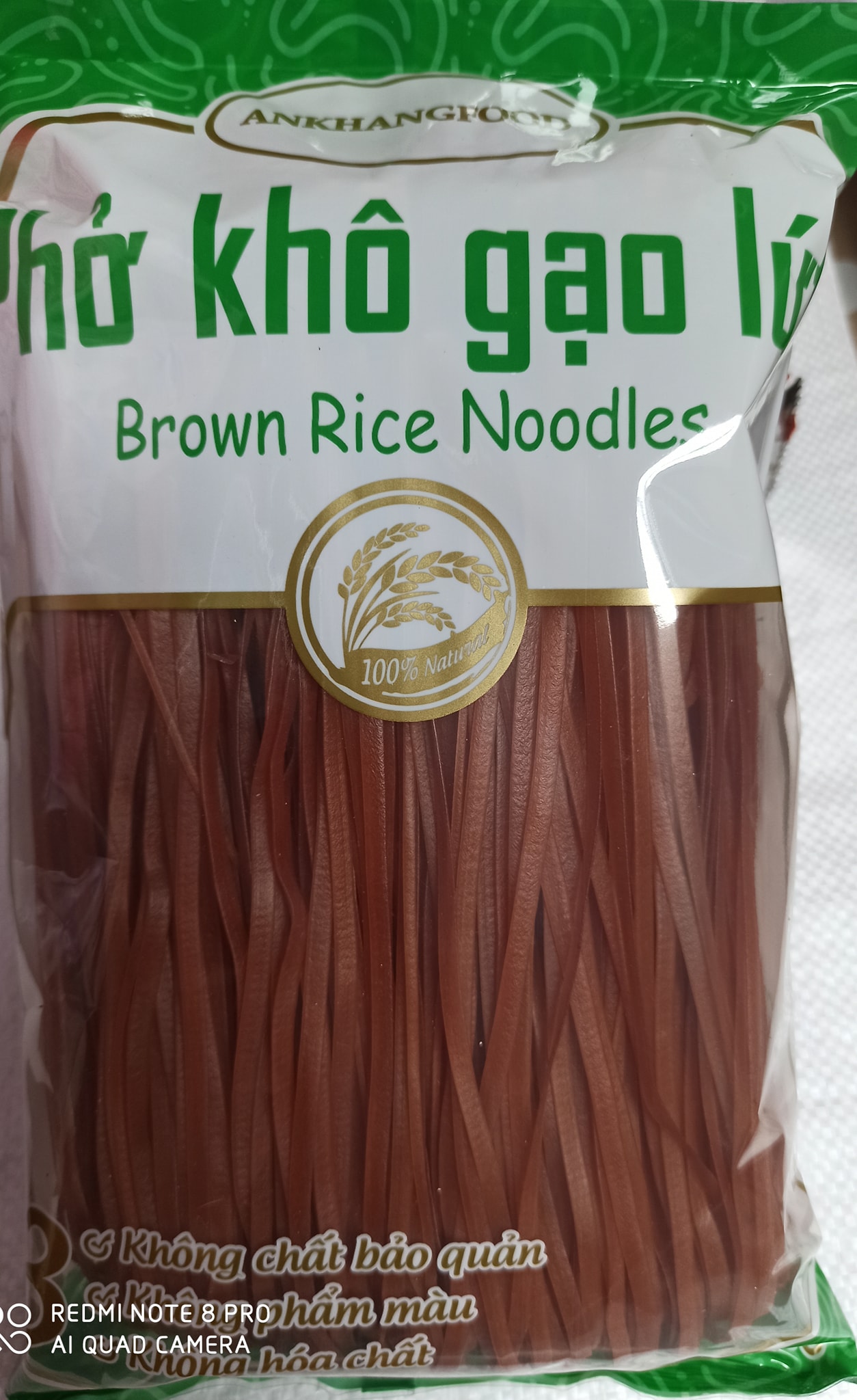 Bồ đề tâm phở gạo lứt đỏ khô ankhang food gói 500gram