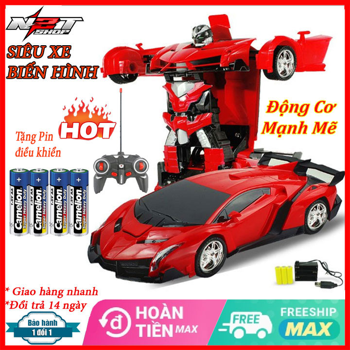 Đồ chơi xe hơi thể thao - mô hình siêu xe điều khiển từ xa - Ô tô điều khiển từ xa giá rẻ cho bé, Ô Tô Điều Khiển Từ Xa Đồ Chơi Ô Tô Điều Khiển Biến Hình Robot.
