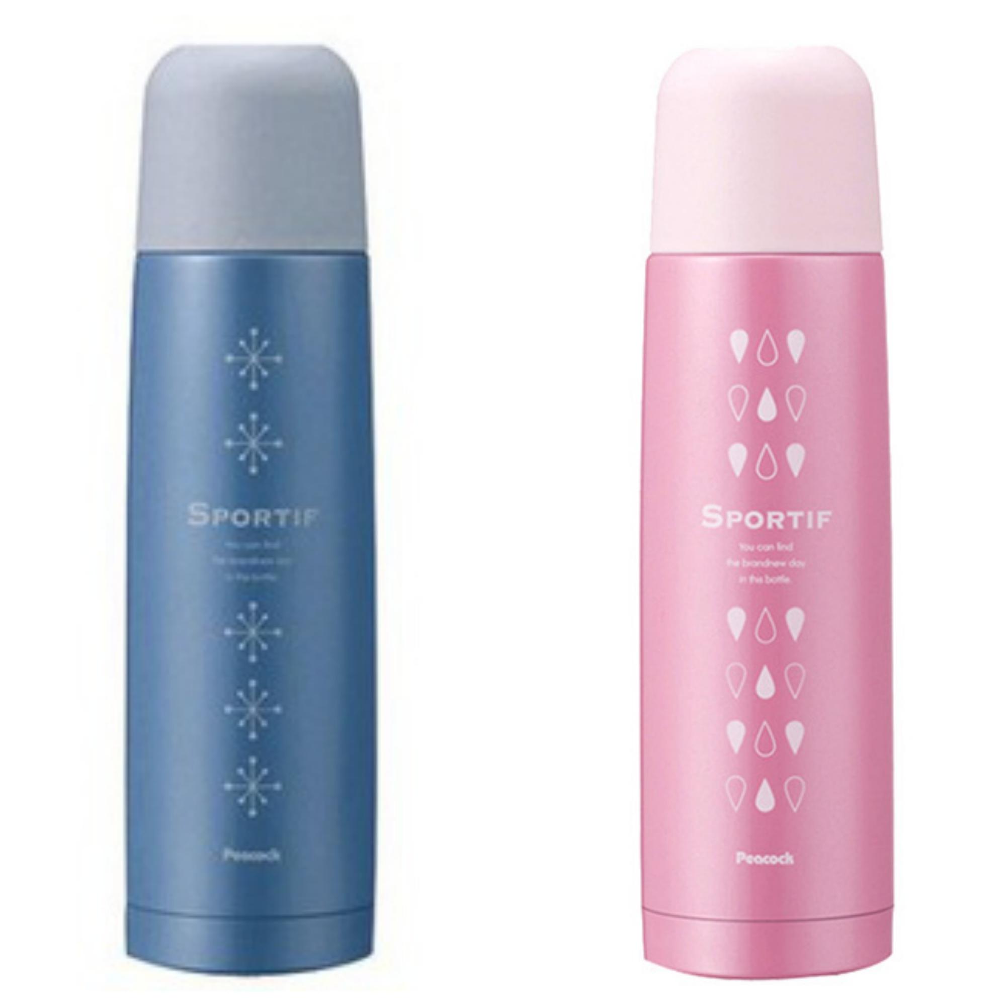 Bình giữ nhiệt peacock nhật bản asb-50 470ml có nắp bật. nhập khẩu nhật bản, inox 304 cao cấp siêu bền, tuyệt đối an toàn cho sức khỏe