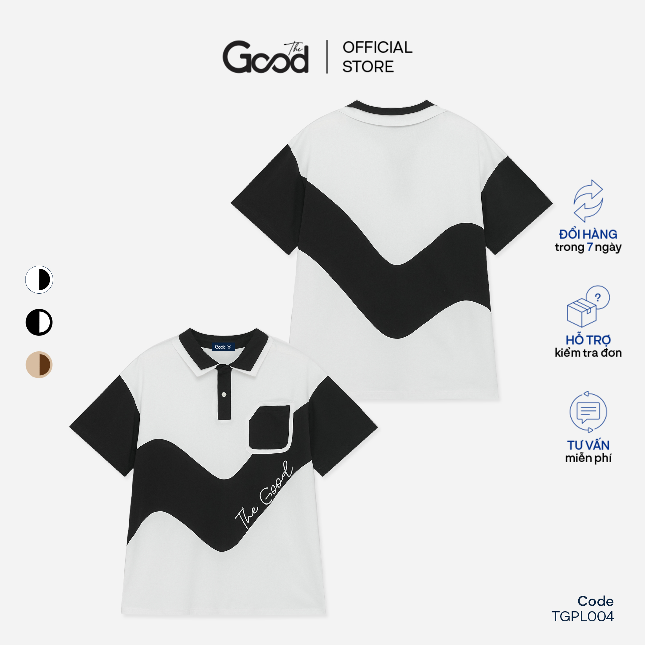 Áo polo unisex the good / roger polo shirt