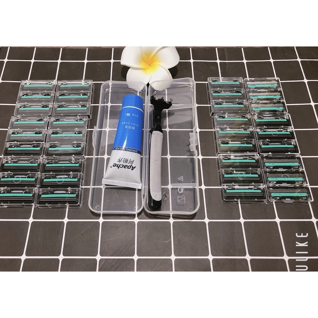 Dao Cạo Râu 36 Lưỡi Cho Nam - Tặng Kèm 1 Tuýt Kem Tạo Bọt - Cạo Mượt Mà