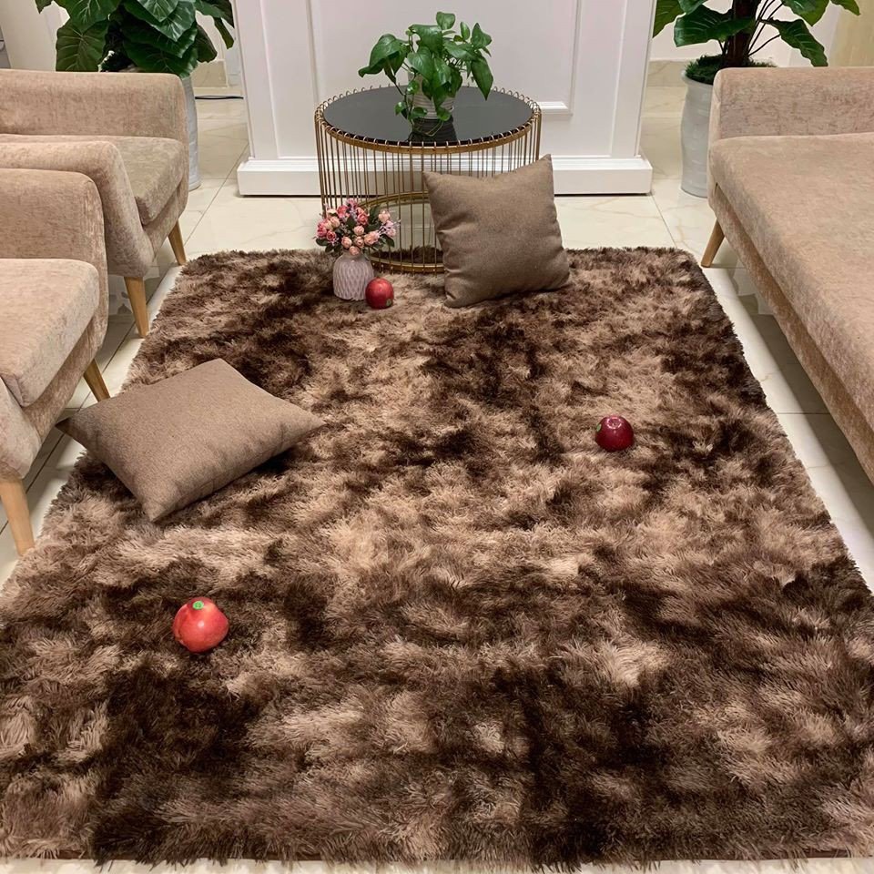 [Đại hạ giá - 2mx1m6] THẢM TRẢI SÀN CAO CẤP lông dài mềm mịn, thảm lông trơn đế có chống trơn trượt, Thảm chụp ảnh, Thảm trải sàn phòng khách phòng ngủ sang trọng tiện lợi hơn thảm xốp,thảm lông chụp ảnh tham trai san