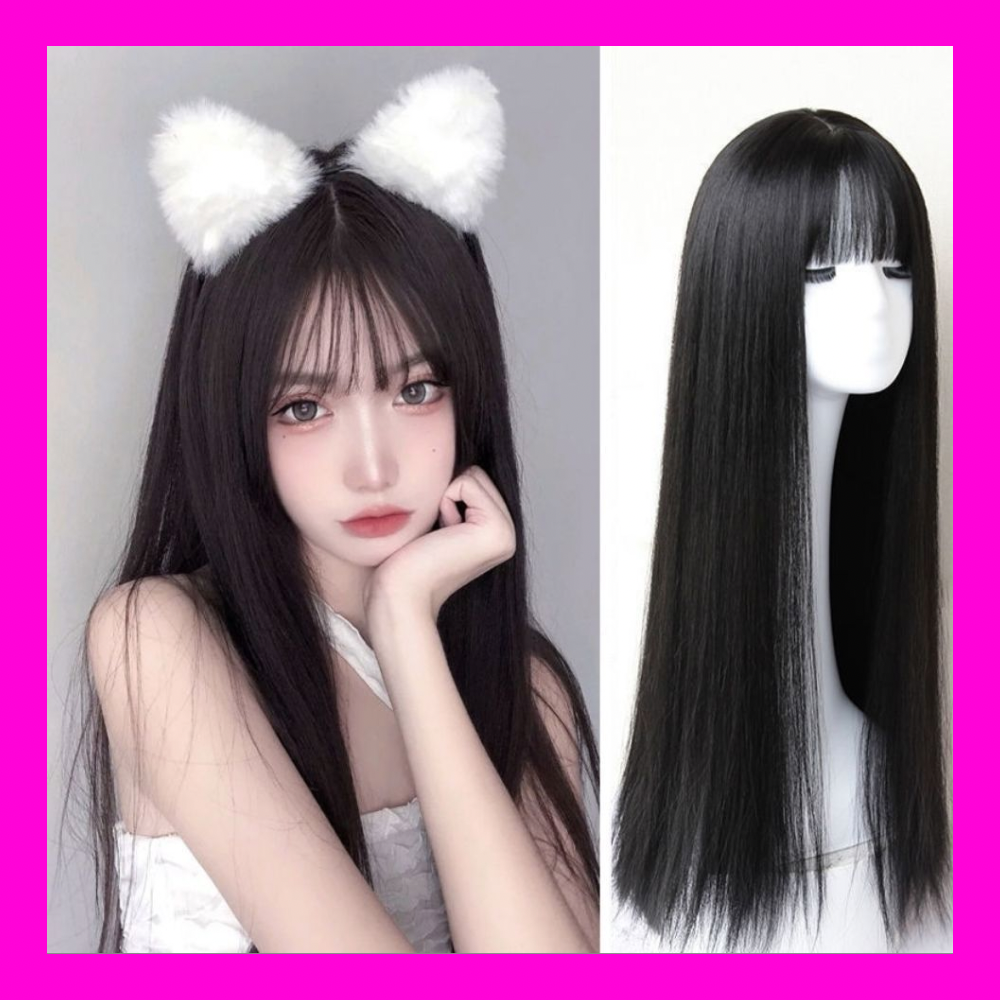 [TẶNG LƯỚI] Tóc giả nữ cao cấp nguyên đầu suông thẳng - TG87
