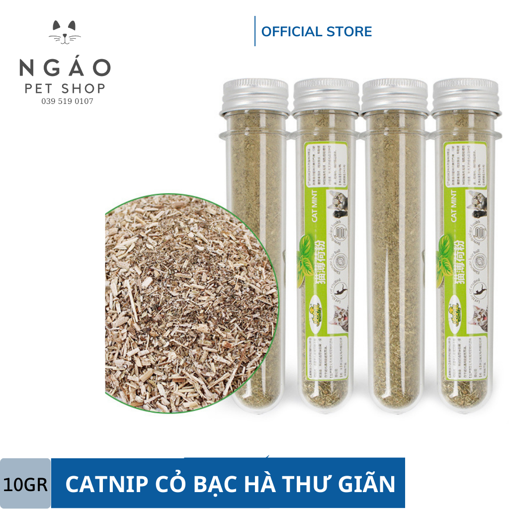 Cỏ bạc hà cat mint/catnip cho mèo 10gr
