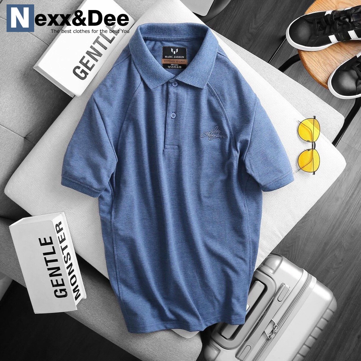 Áo thun nam polo có cổ bẻ TRẺ TRUNG vải cá sấu cao cấp  PL06
