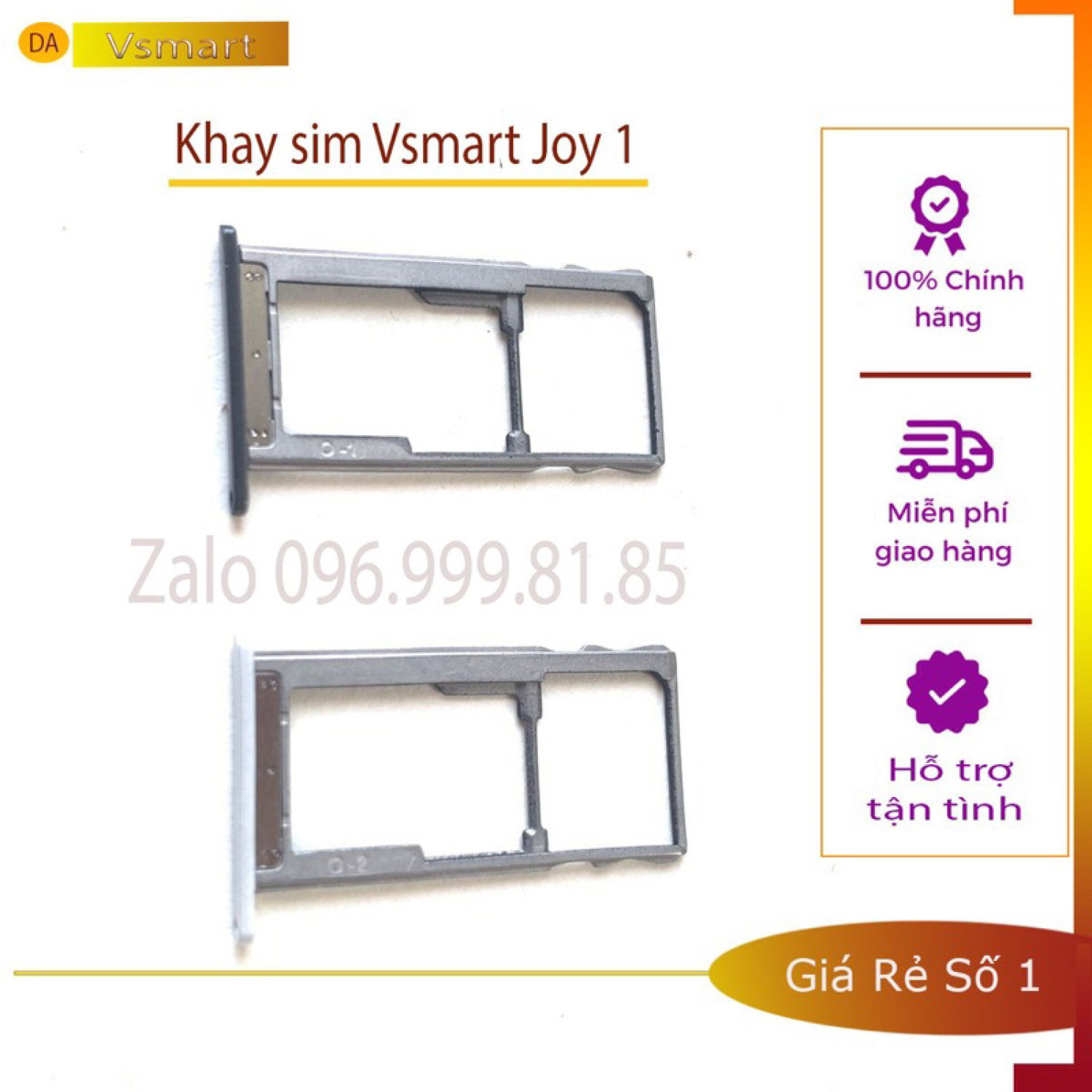 Khay sim vsmart joy 1 new chính hãng