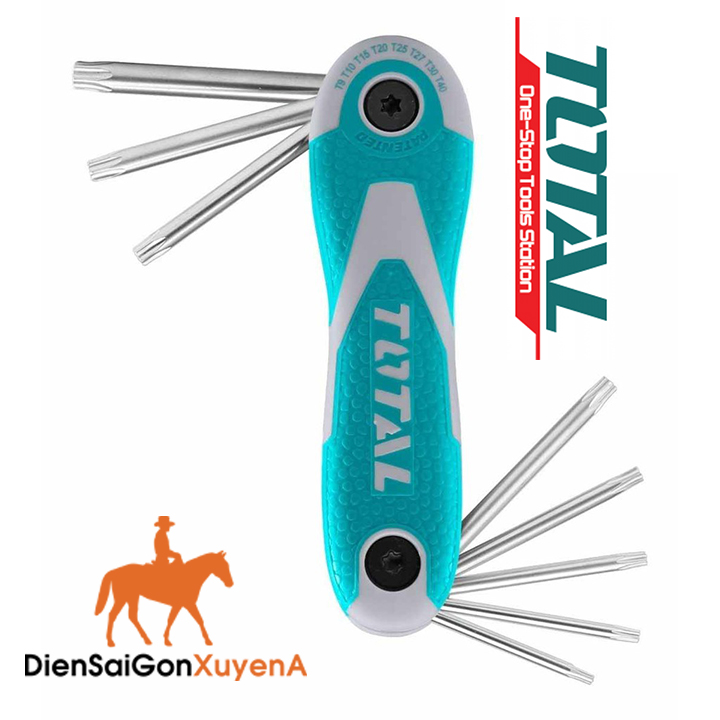 Bộ 8 Lục Giác Xếp Đầu Sao Đầu Bông Torx Key TOTAL THT1061846