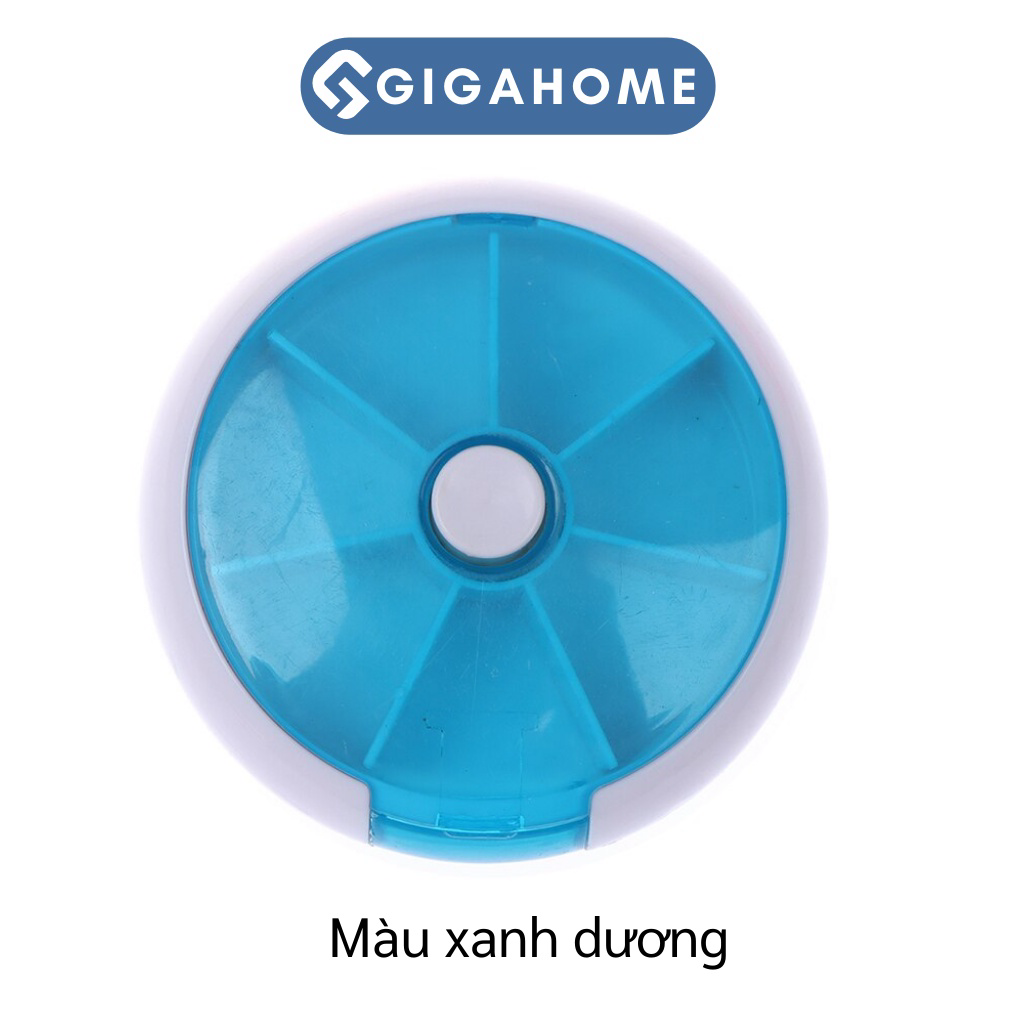 Hộp Đựng Thuốc Hình Tròn Chia 7 Ngày GIGAHOME Tiện Lợi, Dễ Dàng Mang Theo 4337