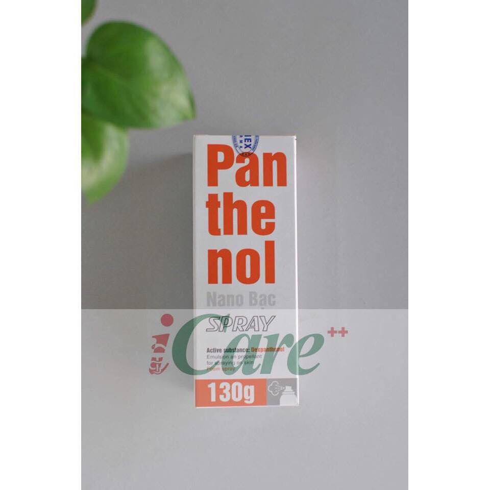 Xịt bỏng panthenol nano bạc spray 130gr xịt bỏng panthenol nano bạc spray 130gr